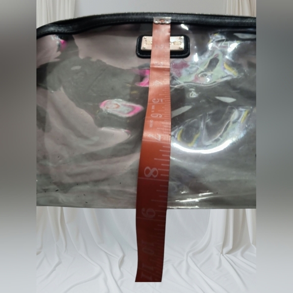 Bebe Clear Cosmetic Travel Bag Silver Logo - Picture 8 of 9